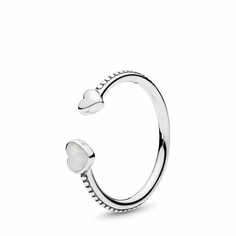 Pandora Hearts of Love Stackable Ring Outlet NZ, Sterling Silver (897631-HJB)